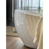 Pan Müslin Çift Taraflı İçi Dolgulu Yatak Örtüsü Çift Kişilik - Açık Bej - 240 x 260 cm