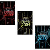 Panama Yayıncılık Metro 2033 - Metro 2034 - Metro 2035 Dmitry Glukhovsky 3 Kitap Set Ciltsiz Genç Kitap