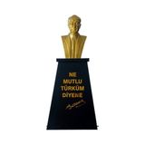 Panapole Atatürk Büstü (60 cm Fiber)+ Kaide (100 cm) Ilkokul Modeli