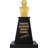 Panapole Atatürk Büstü (60CM Fiber)+ Kaide (100CM)+ Alt Tabla Ilkokul Modeli
