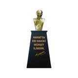 Panapole Atatürk Büstü (70 cm Pirinç)+ Kaide (120 cm) Lise Modeli
