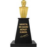 Panapole Atatürk Büstü (70CM Alüminyum)+ Kaide (100CM)+ Alt Tabla Ilkokul Modeli