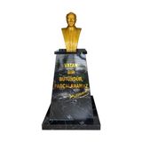 Panapole Atatürk Büstü (70CM Alüminyum)+ Kaide (120CM)+ Alt Tabla Granit Desenli