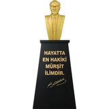 Panapole Atatürk Büstü (70CM Alüminyum)+ Kaide (120CM) Lise Modeli