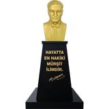 Panapole Atatürk Büstü (80CM Fiber)+ Kaide (120CM)+ Alt Tabla Lise Modeli