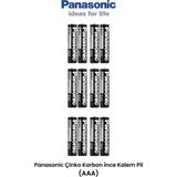 Panasonic 12 Adet AAA İnce Kalem Pil 1,5 V Tek Kullanımlık Güç Kaynağı Kumanda ve Lamba İçin