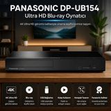 Panasonic 4K UHD Blu-Ray Oynatıcı "dolby Atmos Desteğiyle Film Sesini Çevrenize Taşıyın" - Siyah
