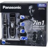 Panasonic 7 Başlıklı Şarjlı Saç Sakal Tıraş Makinesi Seti Kablosuz Erkek Bakım Kiti Burun Ense Detay Kesici Profesyonel Bakım Makinesi