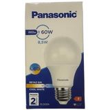 Panasonic 8.5W (60W) 6500K (Beyaz Işık) E27 Duylu Led Ampul (2 Adet)