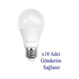 Panasonic 8,5W (60W) Led Ampul 4000K - Gün Işığı 10 Adet Tasarruflu Lamba