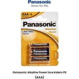 Panasonic Alkaline Aaa-lr03 1,5v 4 Adet İnce Kalem Pil Aaa