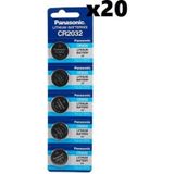 Panasonic CR2032 3V Lityum Blister Düğme Pil 5 x 20'li