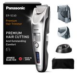 Panasonic ER-SC60-S803 Erkekler Için Saç Kesme Makinesi, Taşınabilir Akülü Su Geçirmez Düzeltici, Gelişmiş Bıçaklar, 39 Uzunluk, 2 Ek Parça, Kablosuz ve Kablolu, Şarj Tabanı, Gümüş