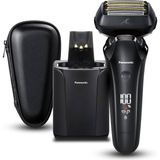 Panasonic ES-LS9A Erkekler Için Islak ve Kuru 6 Bıçaklı Elektrikli Tıraş Makinesi - Temizleme ve Şarj Standı ile Hassas Temiz Tıraş - Siyah