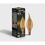 Panasonic Filament Ampul (Mum Tipi) E14 Flame 4W 360LM 2000K Gold (Sıcak Sarı Işık) - 0,5 W - Çok Renkli
