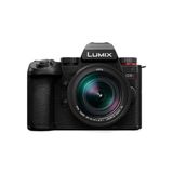 Panasonic LUMIX DC-G9M2LE Micro Four Thirds aynasız kamera, Leica DG Vario-Elmarit 12-60 mm F2.8-4.0 objektif, 25,2MP, 4K 120p/100p & 5,7K 30p/25p, faz hibrit AF, Wi-Fi, siyah