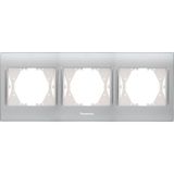 Panasonic Thea Blu Inox Matt Dore 3'lü Çerçeve