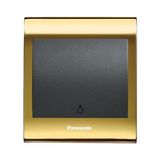 Panasonic Thea Blu Light Anahtar Çerçeve Gold + Dore Kapak Füme