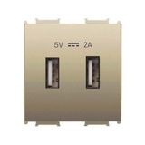 Panasonic Viko Panasonic Thea Modüler Dore USB Şarj Prizi Alt+Kapak 2m 5V-2A - WVTT22314DR-TR