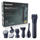 Panasonic XSHAPE-Trim MULTISHAPE, Li-ion Pilli Ana Ünite, Detay Tıraş Makinesi/Kırpma Başlığı Ek Seti, Sakal ve Saç Düzeltici, Yüz Temizleme Fırçası, Siyah