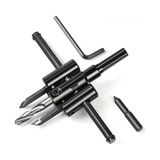 Panç Delme Ayarlanabilir Alçı Panç Delme Aparatı – 2 Bıçaklı Daire Testeresi – 30MM-200M