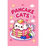 Pancake Cats:: Cute Kawaii Cat Blank Journal & Sketchbook for Writing, Drawing, Doodling and School | 120 Blank Pages, 6 x 9 Pink Notebook for Girls & Teens