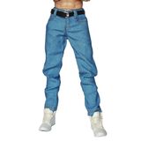 Panchitalk 1/6 Ölçekli Asker Pantolonu Klasik Kot ve Kemer Modeli 12'' Erkek Aksiyon Figürü Vücut için (Açık Mavi)