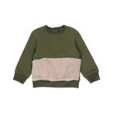 Panço 2221GB08028 Yeşil Peluş Kürk Detaylı Kız Çocuk Sweatshirt