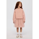 Panço Dress Standart Elbise Kız Çocuk Elbise Pudra
