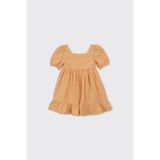 Panço Dress Standart Elbise Kız Çocuk Elbise Somon