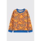 Panço Erkek Bebek Baskılı Bisiklet Somon Sweatshirt - Pembe - 5 Yaş