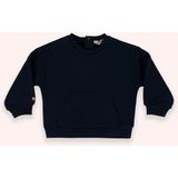 Panço Erkek Bebek Bisiklet Yaka Cep Detaylı Lacivert Sweatshirt - 0 - 6 Ay