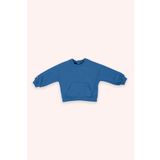 Panço Erkek Bebek Bisiklet Yaka Cep Detaylı Mavi Sweatshirt