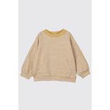 Panço Erkek Bebek Çizgili Hardal Sweatshirt