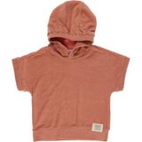 Panço Erkek Bebek Havlu Dokulu Kapşonlu Sweatshirt - 6 - 12 Ay - Turuncu