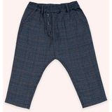 Panço Erkek Bebek Lacivert Ekose Pantolon - 0 - 6 Ay