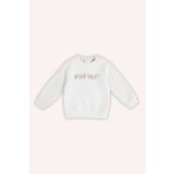 Panço Erkek Bebek Nakışlı Ekru Sweatshirt