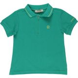 Panço Erkek Bebek Triko Yakalı Pike T-Shirt - 0 - 6 Ay - Mat Yeşil