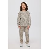 Panço Erkek Çocuk Baskılı Pijama Takımı - Gri - 3 Yaş