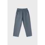 Panço Erkek Çocuk Beli Lastikli Müslin Indigo Pantolon - Mavi - 8 Yaş
