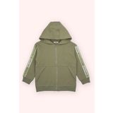 Panço Erkek Çocuk Haki Fermuarlı Sweatshirt