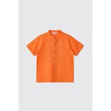 Panço Erkek Çocuk Oranj Gömlek - Turuncu - 10 Yaş