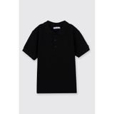 Panço Erkek Çocuk Siyah Polo Yaka Tişört