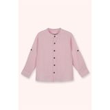 Panço Erkek Çocuk Uzun Kollu Müslin Pembe Gömlek 10 Yaş (140 cm)