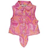PANÇO Kız Bebek 2311GB06006 Desenli Gömlek, Fuşya, 0-6 Ay (56-62 cm)