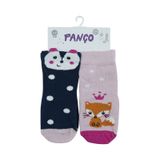 Panço Kız Bebek 2'li Soket Çorap Seti Renkli 2322GB11006