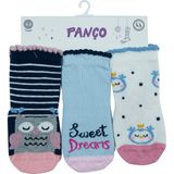 Panço Kız Bebek 3'lü Soket Çorap Set - Renkli - 6 - 12 Ay