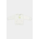 Panço Kız Bebek Baskı Detaylı Ekru Sweatshirt