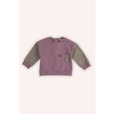 Panço Kız Bebek Baskı Detaylı Gül Kurusu Sweatshirt