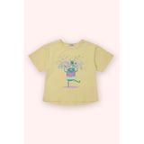Panço Kız Bebek Baskı Detaylı Sarı Tişört 2 Yaş (92 cm)